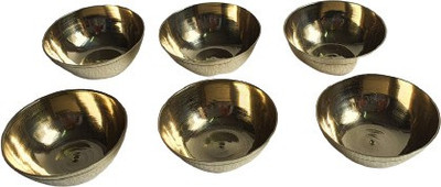 SSCREATIONS BRASS MINIATURE KATORI SET/6 PCS