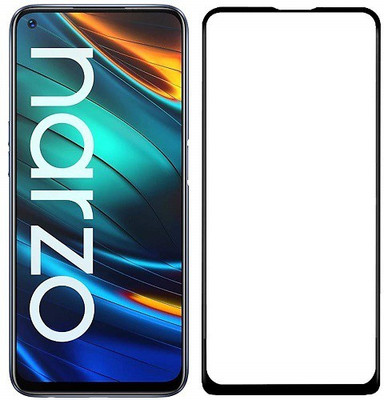 XRENGTH Edge To Edge Tempered Glass for Realme Narzo 20 Pro(Pack of 1)