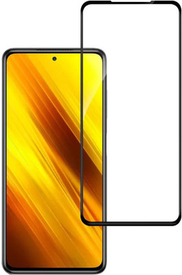 Q Box Edge To Edge Tempered Glass for poco x3(Pack of 1)