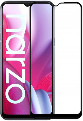 BRENZZ Edge To Edge Tempered Glass for Realme Narzo 20A(Pack of 1)