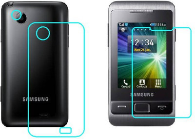 RVK Front and Back Tempered Glass for SAMSUNG CHAMP 2(Pack of 2)