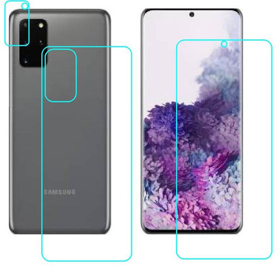 RVK Front and Back Tempered Glass for Samsung Galaxy S20 Plus 5G(Pack of 1)