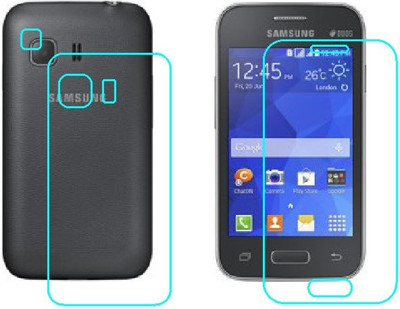 Ecomaholics Front and Back Screen Guard for SAMSUNG GALAXY YOUNG 2(Pack of 2)