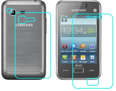 BPD Front and Back Tempered Glass for SAMSUNG REX 80(Pack of 3)