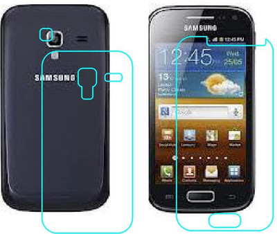 RVK Front and Back Tempered Glass for SAMSUNG GALAXY ACE DUOS(Pack of 2)