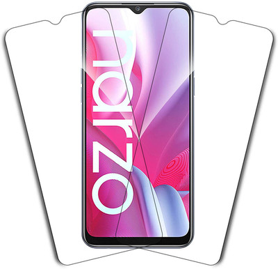 TINGTONG Tempered Glass Guard for Realme Narzo 20A(Pack of 2)