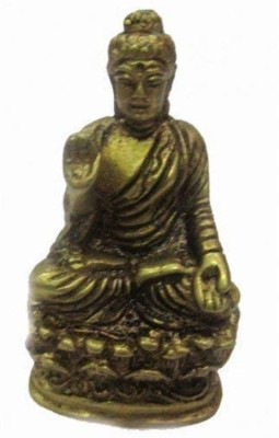 Plus Value Medicine Buddha Murti Decorative Showpiece  -  6.5 cm(Brass, Gold)