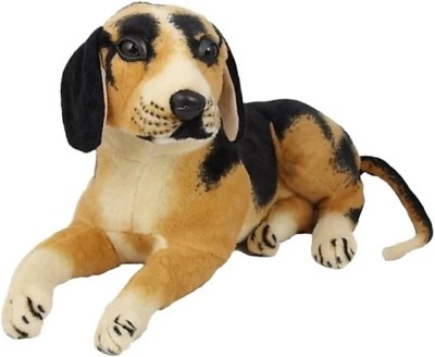 Divyanshi Enterprises Soft toy dog black beagle  - 46 cm(Brown)