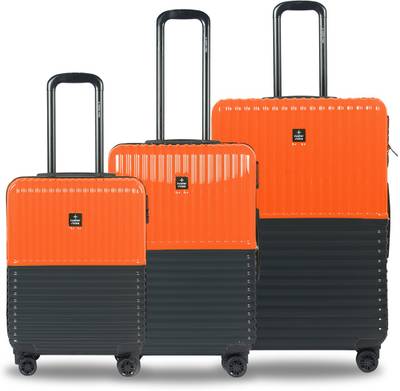 Orange luggage top set