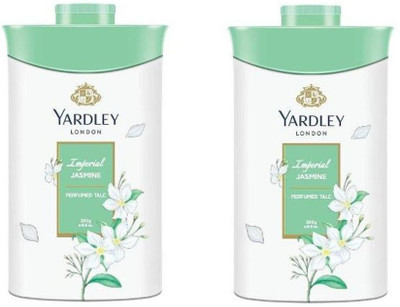 Yardley London Imperial Jasmine perfumed talc 250 gm each (Pack of 2)(2 x 250 g)