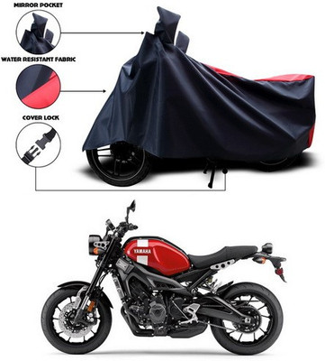 ANTHUB Two Wheeler Cover for Yamaha(Red, Black)