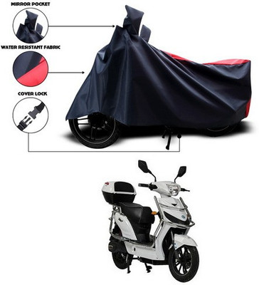 SEBONGO Two Wheeler Cover for Avon(Red, Black)