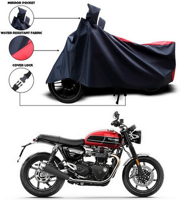 SEBONGO Two Wheeler Cover for Triumph(Red, Black)