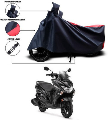 SEBONGO Two Wheeler Cover for Suzuki(Burgman Street, Red)