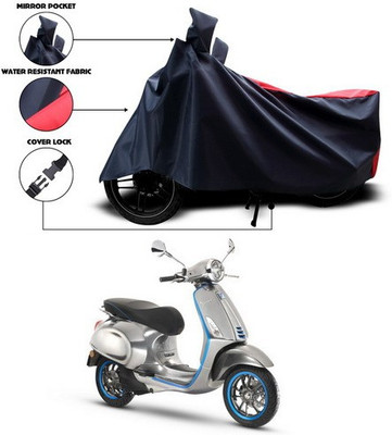 SEBONGO Waterproof Two Wheeler Cover for Vespa(Electric, Red, Blue)