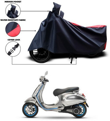 SEBONGO Waterproof Two Wheeler Cover for Vespa(Vespa, Red, Blue)