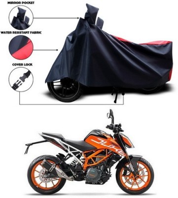 ANTHUB Two Wheeler Cover for KTM(Duke 390, Red, Black)