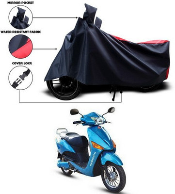 SEBONGO Waterproof Two Wheeler Cover for Hero(Electric Optima, Red, Blue)