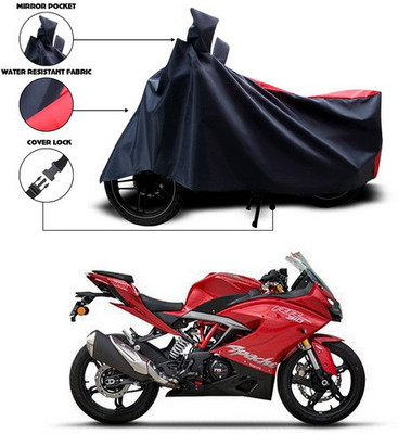 SEBONGO Two Wheeler Cover for TVS(Apache RR 310, Red)