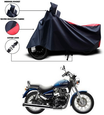 SEBONGO Waterproof Two Wheeler Cover for Royal Enfield(Thunderbird 350, Red, Blue)