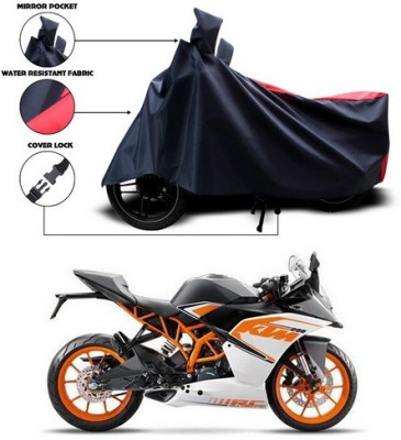 ANTHUB Two Wheeler Cover for KTM(RC 200, Red, Black)