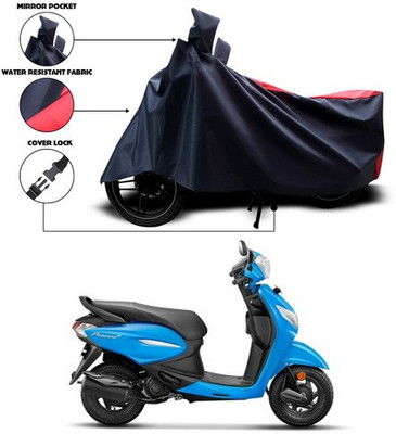 SEBONGO Waterproof Two Wheeler Cover for Hero(Pleasure+ 110, Red, Blue)