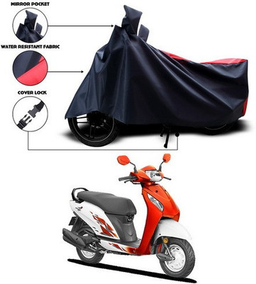 SEBONGO Waterproof Two Wheeler Cover for Honda(Activa, Red, Blue)