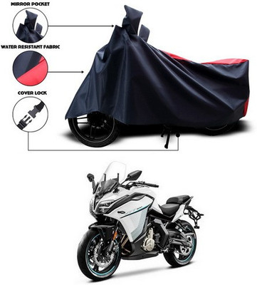 AutoGalaxy Waterproof Two Wheeler Cover for Universal For Bike(Red, Black)