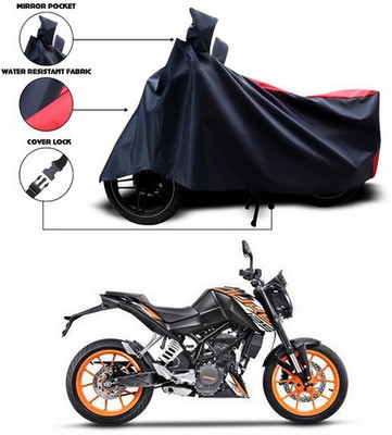 SEBONGO Waterproof Two Wheeler Cover for KTM(Red, Blue)
