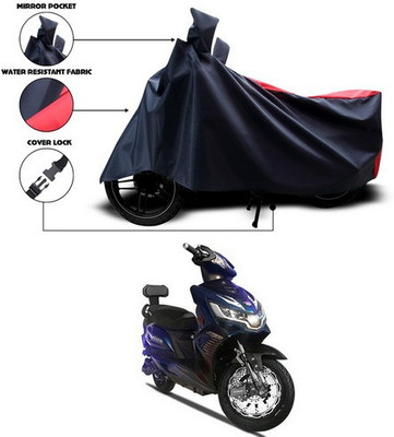 ANTHUB Two Wheeler Cover for Okinawa(i-Praise, Red, Black)