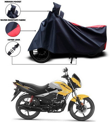 SEBONGO Waterproof Two Wheeler Cover for Hero(Passion Pro TR, Red, Blue)