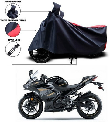 SEBONGO Waterproof Two Wheeler Cover for Kawasaki(Red, Blue)