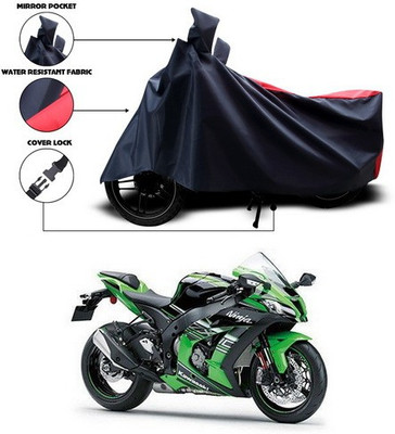SEBONGO Waterproof Two Wheeler Cover for Kawasaki(Ninja, Red, Blue)