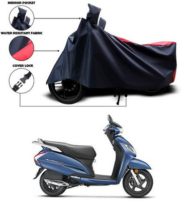 SEBONGO Two Wheeler Cover for Honda(Activa 125, Red)