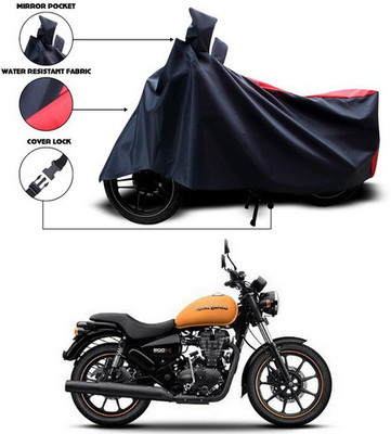 SEBONGO Two Wheeler Cover for Royal Enfield(Thunderbird 500, Red)