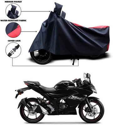 AUTOCAD Waterproof Two Wheeler Cover for Suzuki(Gixxer SF, Red, Blue)