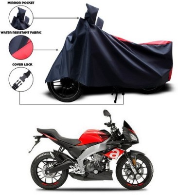 SEBONGO Two Wheeler Cover for Aprilia(Red, Black)