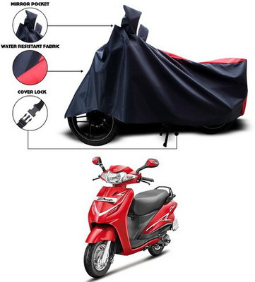 ANTHUB Two Wheeler Cover for Hero(Duet, Red, Black)