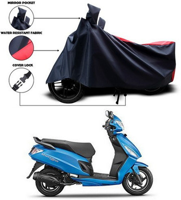 ANTHUB Two Wheeler Cover for Hero(Maestro Edge, Red, Black)