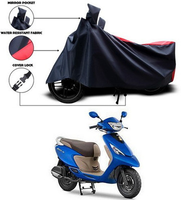 ANTHUB Two Wheeler Cover for TVS(Zest, Red, Black)