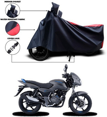 ANTHUB Two Wheeler Cover for Bajaj(Pulsar 125, Red, Black)