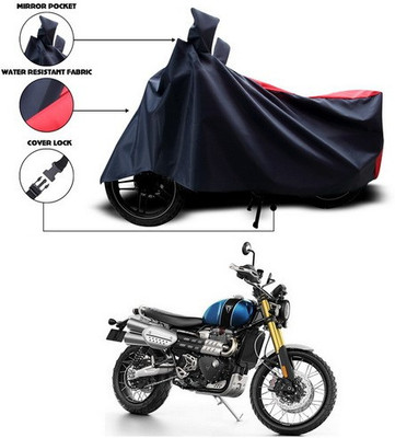 ANTHUB Two Wheeler Cover for Triumph(Red, Black)