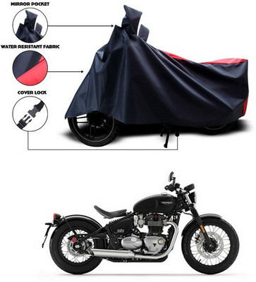 ANTHUB Two Wheeler Cover for Triumph(Red, Black)