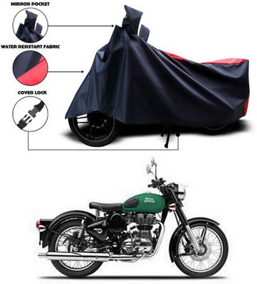 SEBONGO Waterproof Two Wheeler Cover for Royal Enfield(Red, Blue)