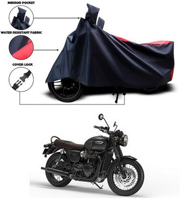 ANTHUB Two Wheeler Cover for Triumph(Red, Black)