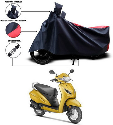 ANTHUB Two Wheeler Cover for Honda(Activa 5G, Red, Black)