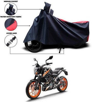SEBONGO Two Wheeler Cover for KTM(Red, Black)