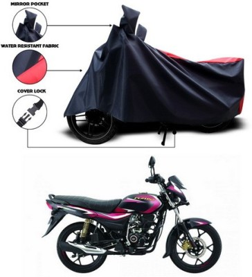 ANTHUB Two Wheeler Cover for Bajaj(Platina 110 H-Gear, Red, Black)