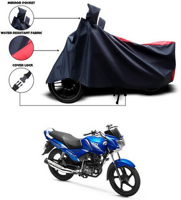 SEBONGO Two Wheeler Cover for TVS(Star City, Red)