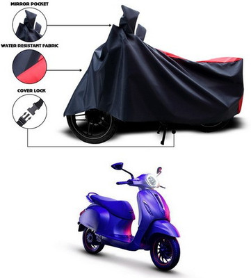 SEBONGO Waterproof Two Wheeler Cover for Bajaj(Chetak, Red, Blue)
